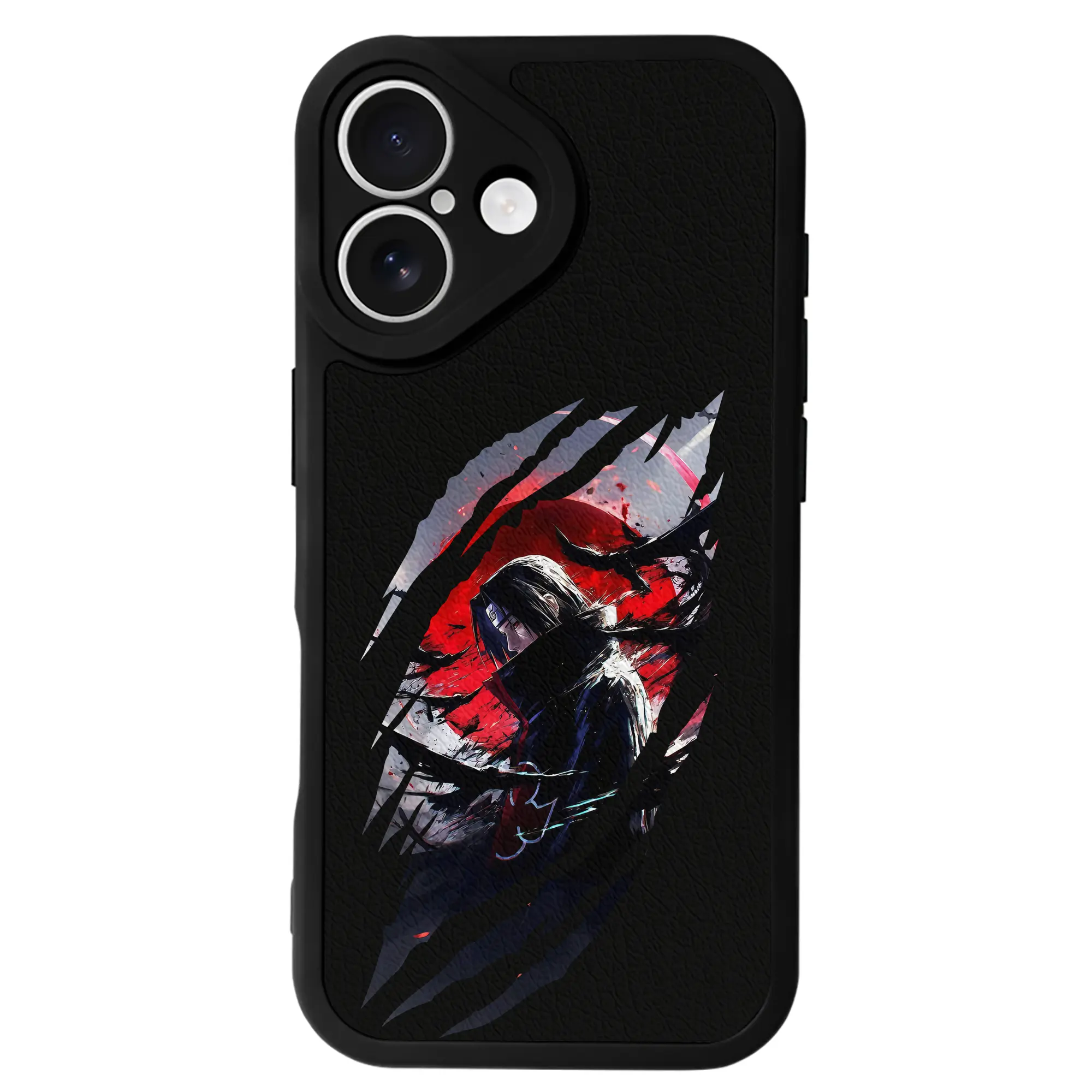 ナルト グッズ うちは イタチ - IPhone 16シリーズ対応 ・ シリコンスマホケース ・ レザー調 ・ 高精度フィット ・ 耐衝撃 ・ ワイヤレス充電対応 ・ 精密カット